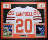 Earl Campbell Autographed and Framed Texas Longhorns Jersey