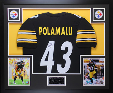 Troy Polamalu Signed Pittsburgh Steelers Jersey (JSA COA) 8xPro