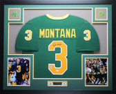 Joe Montana Autographed and Framed Notre Dame Fighting Irish Jersey