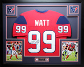 JJ Watt Autographed and Framed Houston Texans Jersey