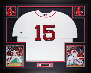 Dustin Pedroia Autographed and Framed White Boston Red Sox Jersey