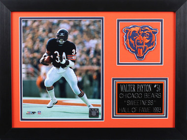 Walter Payton in Action Chicago Bears 8 x 10 Framed Football