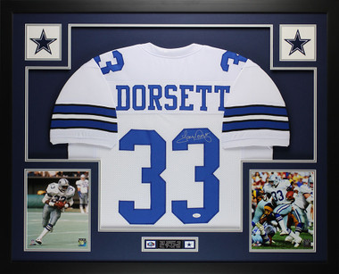 Tony Dorsett Signed Autographed Blue White Jersey JSA Authenticated