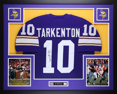 : Fran Tarkenton Autographed Purple Jersey - Beautifully Matted  and Framed - Hand Signed By Fran Tarkenton and Certified Authentic by Auto  JSA COA - Includes Certificate of Authenticity : Sports & Outdoors