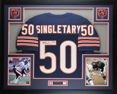 Mike Ditka Signed Chicago Bears 35x43 Custom Framed Jersey (JSA