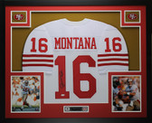 Joe Montana Autographed and Framed San Francisco 49ers Jersey