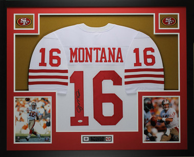 Joe Montana Authentic Signed Red Pro Style Jersey Autographed JSA