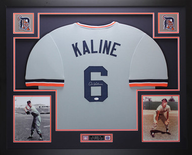 Al Kaline Autographed and Framed Detroit Tigers Jersey