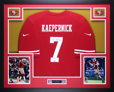 Autographed San Francisco 49ers Colin Kaepernick Fanatics Authentic Nike  Red Authentic Jersey