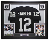 Ken Stabler Autographed and Framed Oakland Raiders Jersey