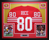 Jerry Rice Autographed and Framed San Francisco 49ers Jersey