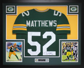 Clay Matthews Autographed and Framed Green Bay Packers Jersey