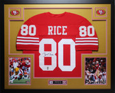 Jerry Rice Autographed and Framed San Francisco 49ers Jersey