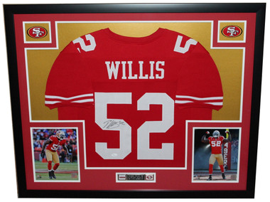 Patrick Willis Signed Custom Jersey - JSA Witnessed - Autographed