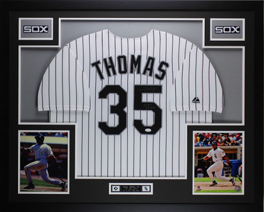 Frank Thomas Framed Jersey JSA Autographed Signed Chicago White Sox