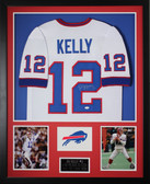 Jim Kelly Autographed and Framed Buffalo Bills Jersey