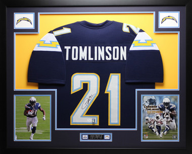 LaDAINIAN TOMLINSON AUTOGRAPHED SAN DIEGO CHARGERS JERSEY JSA