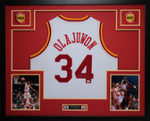 Hakeem Olajuwon Autographed and Framed Houston Rockets Jersey