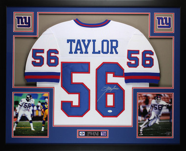 Lawrence Taylor Autographed and Framed New York Giants Jersey