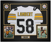 Jack Lambert Autographed and Framed Pittsburgh Steelers Jersey