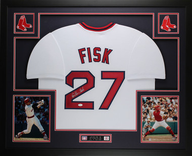 Carlton Fisk Signed Chicago White Sox 35x 43 Custom Framed