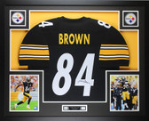 Antonio Brown Autographed and Framed Pittsburgh Steelers Jersey