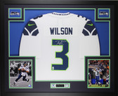 Russell Wilson Autographed and Framed Seattle Seahawks Jersey