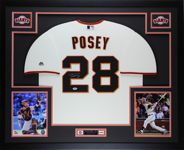 Buster Posey Signed Autographed Jersey Lojo San Francisco Giants 3x WS  Champs