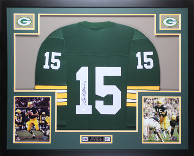 Bart Starr Signed & Hand Painted Packers Jersey