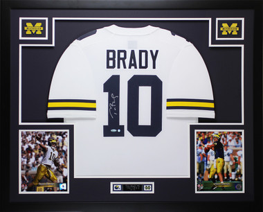 Tom Brady Autographed Signed Michigan Wolverines Deluxe Framed