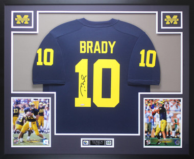 Tom Brady Autographed Signed Michigan Wolverines Deluxe Framed