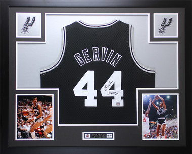 George Gervin signed jersey –