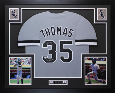 Frank Thomas Framed Jersey JSA Autographed Signed Chicago White Sox