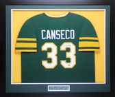 Jose Canseco Autographed and Framed Oakland Athletics Jersey