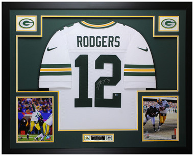 Aaron Rodgers signed/auto Green Bay Nike Replica Jersey Steiner # Hologram