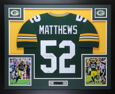 Clay Matthews Signed Green Bay Packers Deluxe Custom Home Jersey