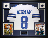 Troy Aikman Autographed and Framed Dallas Cowboys Jersey