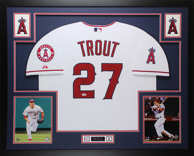 Mike Trout Signed Los Angeles Angels Jersey PSA DNA Coa Autographed