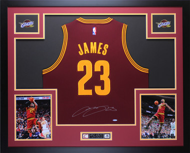 LeBron James' Los Angeles Lakers Signed and Framed Jersey