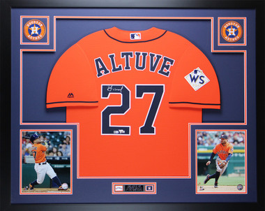 Jose Altuve Houston Astros Fanatics Authentic Autographed Majestic Orange  Authentic Jersey