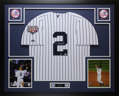 DEREK JETER /27 Yankees Signed Jersey Auto Autograph Framed COA