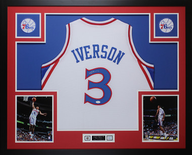 Allen Iverson Signed 76ers Career Highlight Stat Jersey (JSA COA)