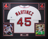 Pedro Martinez Autographed and Framed Boston Red Sox Jersey