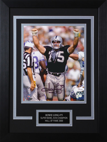 Howie Long Autographed Photo - Raiders 8x10