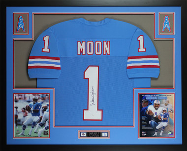 Warren Moon Signed Autographed Houston Oilers Jersey JSA 