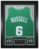 Bill Russell Autographed and Framed Boston Celtics Jersey