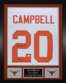 Earl Campbell Autographed and Framed Texas Longhorns Jersey