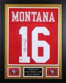 Joe Montana Autographed and Framed San Francisco 49ers Jersey