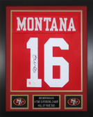 Joe Montana Autographed and Framed San Francisco 49ers Jersey