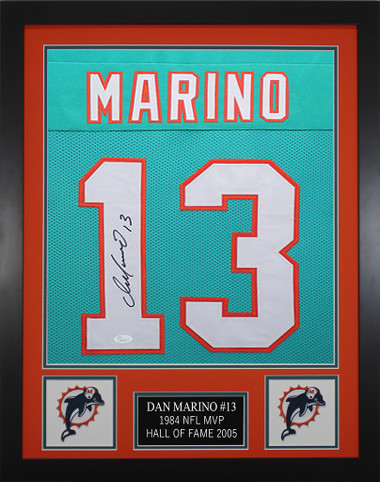 Dan Marino Autographed Teal Pro Style Jersey - JSA *Black – The